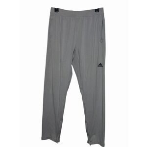 Adidas Aeroready Gray Athletic Training Pants Men's Size Ankle Zip